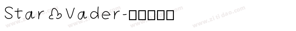 Star Vader字体转换